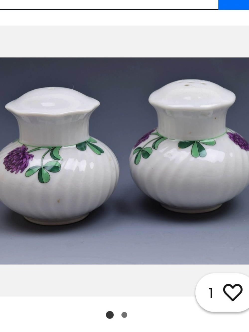 Dansk Lorraine salt and pepper set